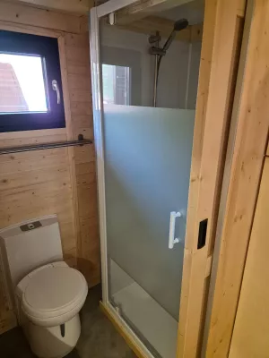 Koupelna pro tiny house Laponia loft Omatakka