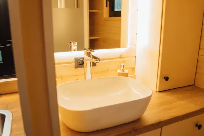 Koupelna pro tiny house Laponia loft Omatakka