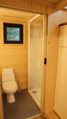 Koupelna pro tiny house Laponia loft Omatakka