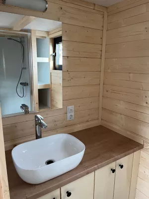 Koupelna pro tiny house Laponia loft
