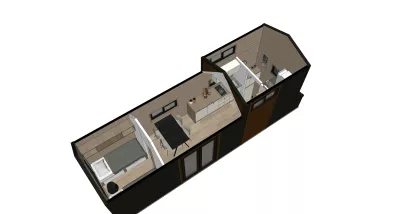 Tiny House Helsinki loft I Omatakka