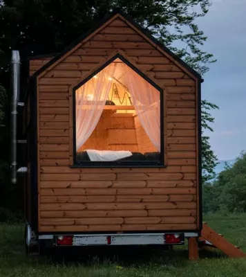 Tiny House Laponia loft Omatakka
