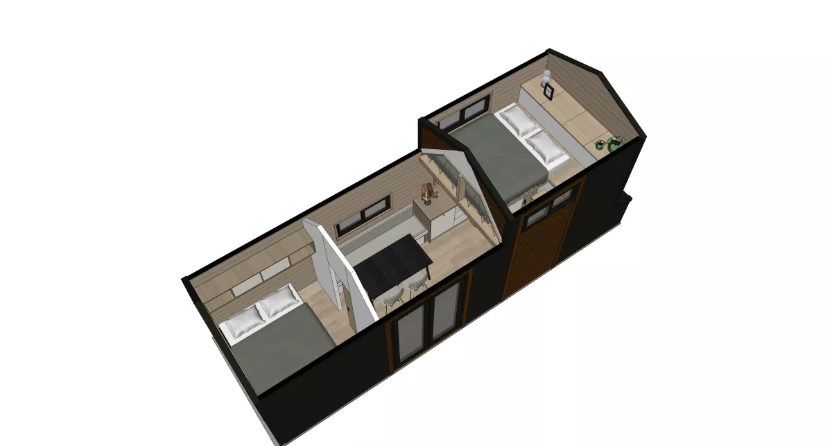 Tiny House TURKU loft Omatakka